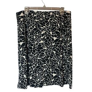 Merona Black and White Pencil Skirt Knee-Length Casual with shorts size XL